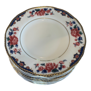 1990s Wedgewood Pavilion Salad / Dessert Plates- Set of 13