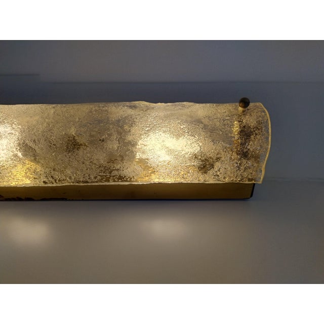 Murano Eis Glass Wall Scone from Hillebrand Lighting, 1970s For Sale - Image 12 of 18