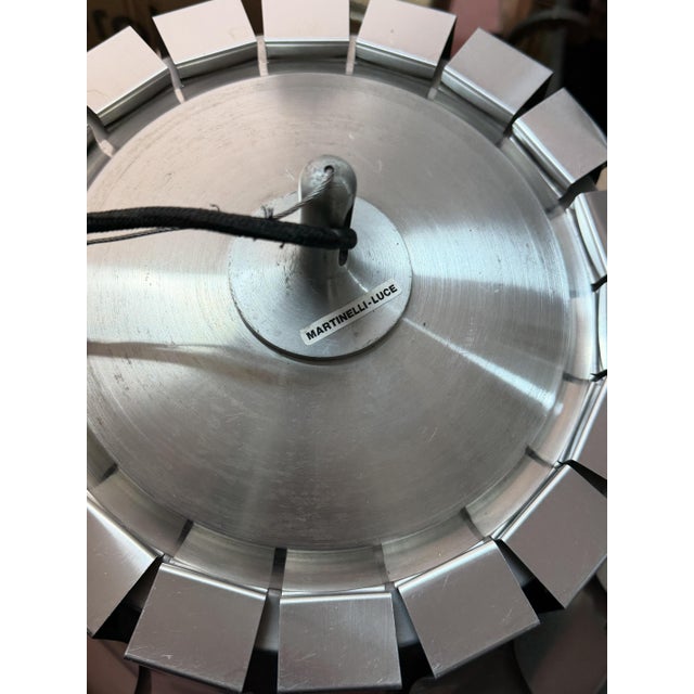 Steel Pendants by Elio Martinelli for Martinelli Luce, 1990s, Set of 2 For Sale - Image 10 of 13