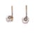 Contemporary 14 Karat White Gold With Diamond Stud Earrings Bezel Design For Sale - Image 3 of 7