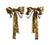 Mid 20th Century Vintage Italian Gilt Tole Gold Bow Wall Sconces / Candle Holders, a Pair For Sale - Image 5 of 6