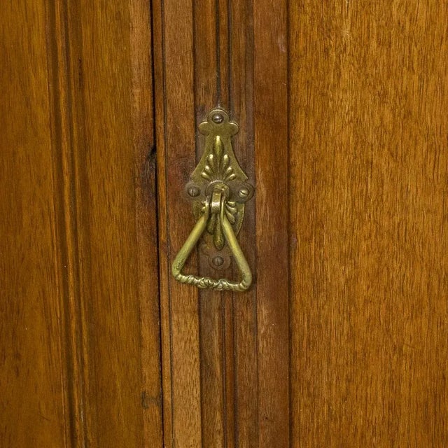 Edwardian Walnut Corner Washstand, 1890s For Sale - Image 6 of 12