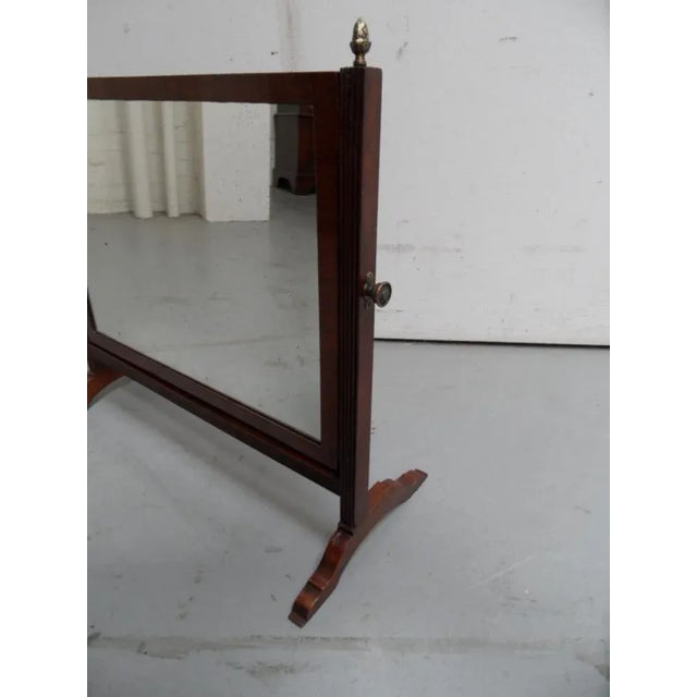 Antique Table Mirror in Mahogany, 1890s For Sale - Image 6 of 8
