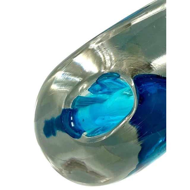 Vintage Murano Sommerso Vase Signed Maurizio Asti for Ars Cenedese For Sale - Image 10 of 10