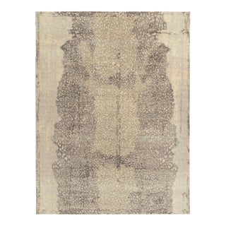 Rug & Kilim’s Oversized Shades of Grey Animal Rug, 14x20 For Sale