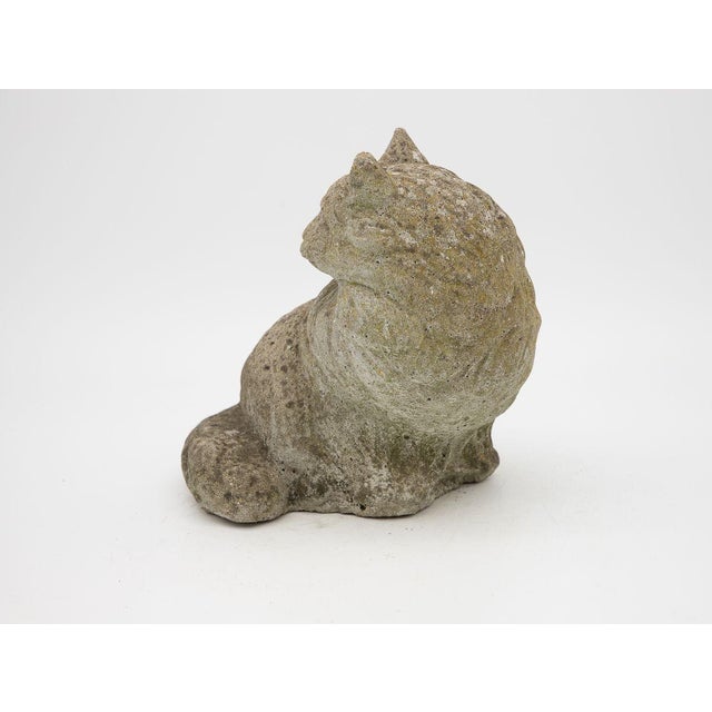 Cast Stone Cat Garden Ornament Chairish