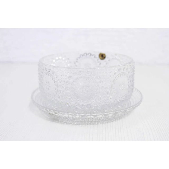 Small Mid-Century Glass Graponia Bowl by Nanny Still for Riihimäki / Riihimäen Lasi Oy, in Flawless conditions. Designed...