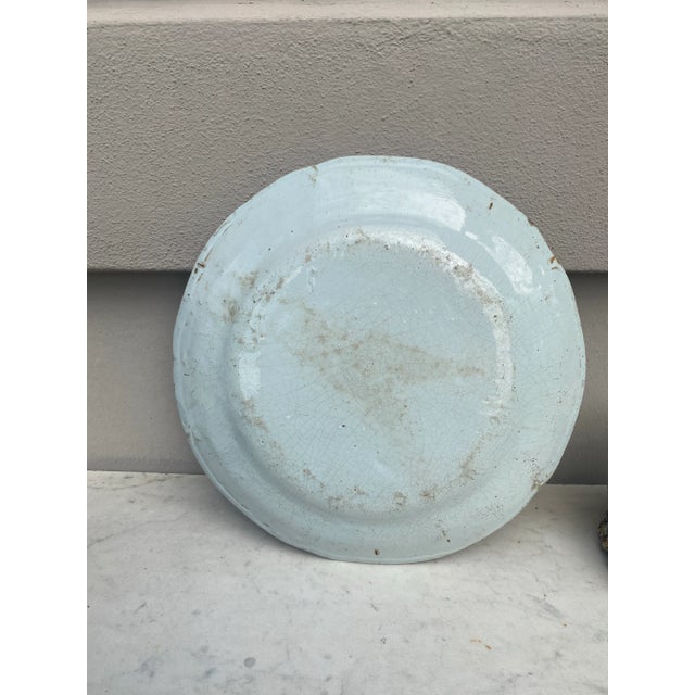 Ceramic Large 19th Century French Faience Roses Platter For Sale - Image 7 of 7