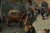 Valter, Impressionist Market Scene Before a Church, Oil on Panel For Sale - Image 6 of 15