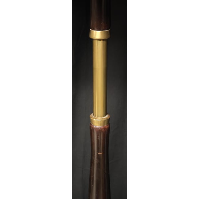 Vintage Floor Lamp in Wood and Brass, 1950s For Sale - Image 13 of 18
