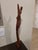 Art Deco Large 21" Mid-Century Balinese Art Deco Macassar Ebony Wood Elongated Maiden Sculpture by a.a. Fatimah For Sale - Image 3 of 12