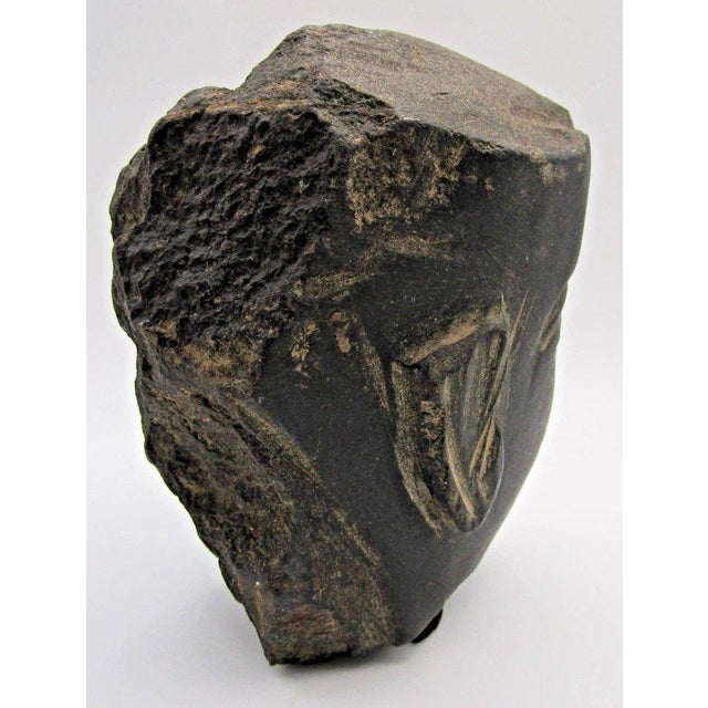 15th Century & Earlier Pre-Columbian Mezcala Carved Stone Axe God Sculpture For Sale - Image 5 of 11