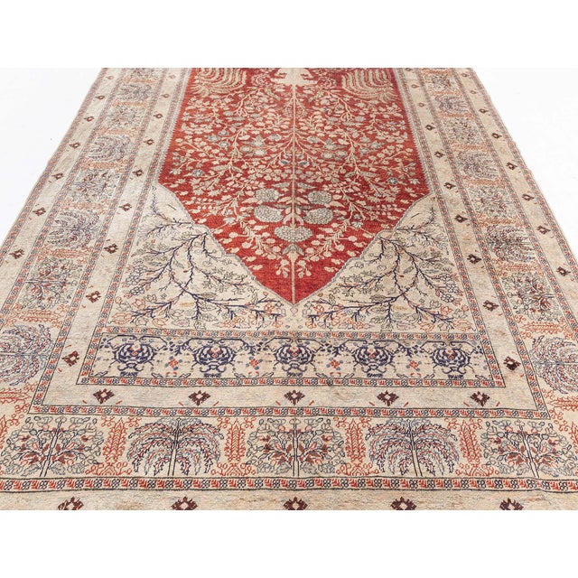 Traditional Doris Leslie Blau Antique Turkish Silk Prayer Rug For Sale - Image 3 of 8