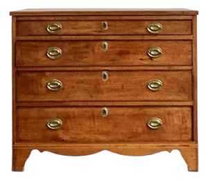Vintage Boho Chippendale Chest of Drawers