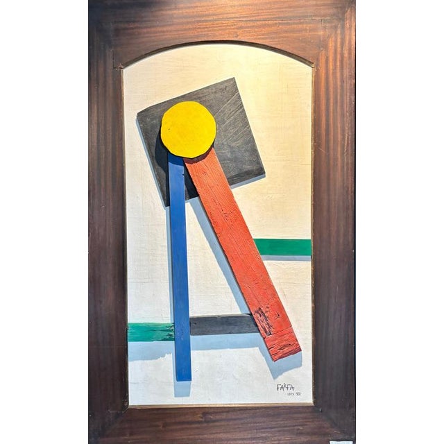 Vittorio Osvaldo Tommasini Farfa, Futurist Door 1929, Wood For Sale - Image 12 of 12