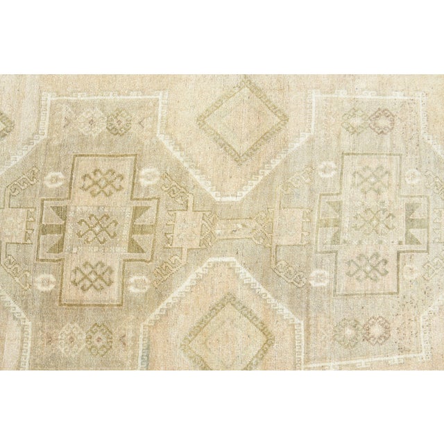 1970s Vintage Handmade Wool Cotton Turkish Area Rug For Sale In San Francisco - Image 6 of 11