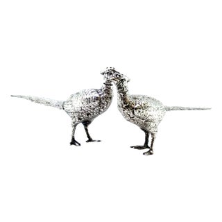 Silver Salt and Pepper Shaker Set, Set of 2 For Sale