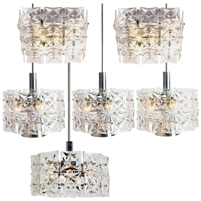 A set or light fixtures by kinkeldey, germany, manufactured in the midcentury, circa 1970 (late 1960s or early 1970s)....