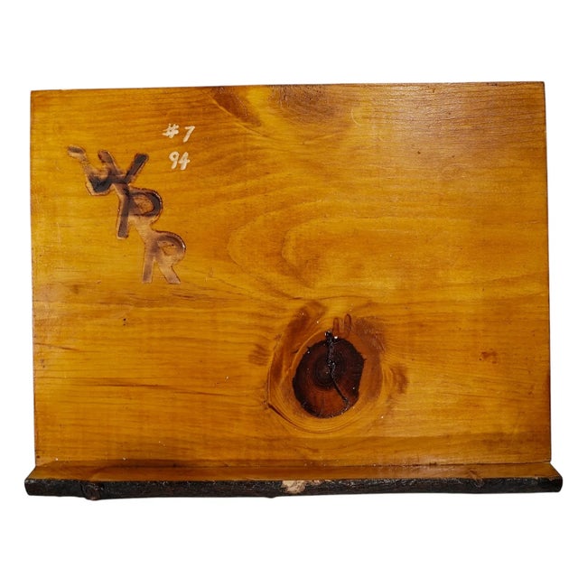 Rare Native Usa Tall Vintage Log Cabinet Grandfather Clock. ( Great for Aspin ) For Sale In West Palm - Image 6 of 11