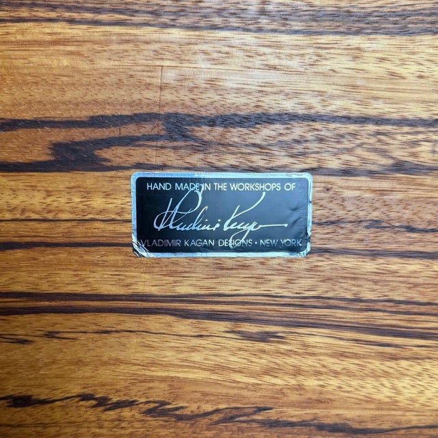 Vladimir Kagan, Mid-Century Modern, Dining Table, Zebrawood, Glass, Usa, 1967 For Sale - Image 12 of 12