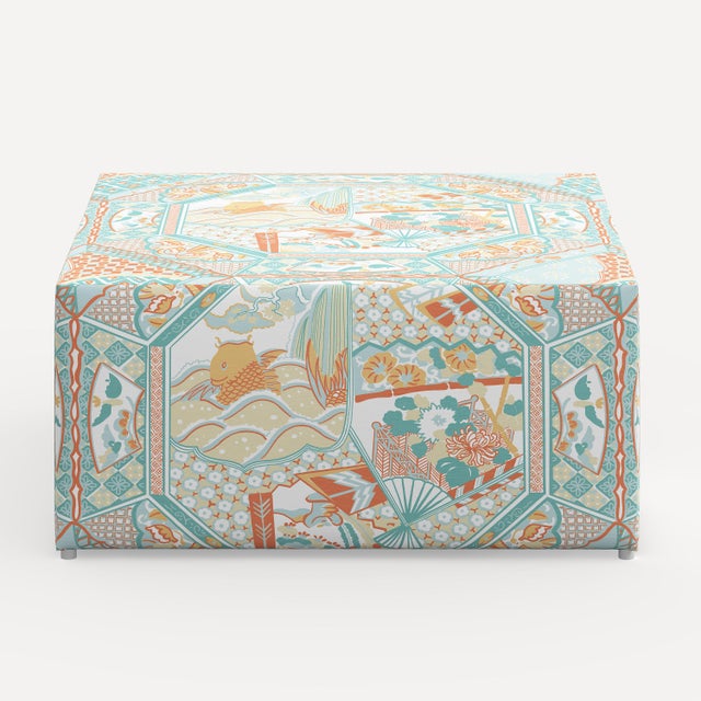 Tissu Velours Scalamandre Tiziano, Couleur Celaron, 24x24, Neuf, Italie
