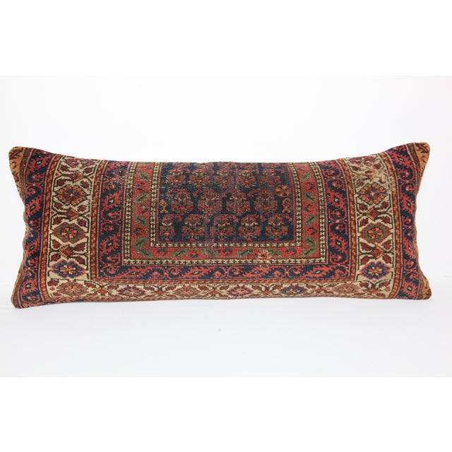 Here i am listing a 100% Handmade double knotted rug pillow cover, made from antique Persian tribal carpet rug. This’s a...