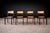Set of 4 Dining Chairs in Rosewood & Cane, Unknown, 1960s For Sale - Image 4 of 11
