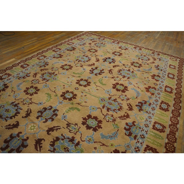 Early 20th Century N. Indian Cotton Agra Carpet ( 8'6" x 14'6" - 260 x 442 ) For Sale In New York - Image 6 of 11