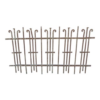 Antique Victorian Iron Architectural Salvage Door For Sale