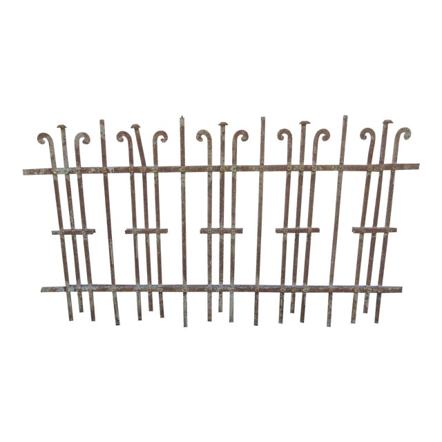 Antique Victorian Iron Architectural Salvage Door For Sale