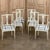 Neoclassical Set of 6 Antique Swedish Gustavian Painted Dining Chairs Includes 2 Armchairs For Sale - Image 3 of 18