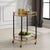 Not Yet Made - Made To Order Glam Round Bar Cart For Sale - Image 5 of 5