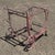 Antique Salterini Mt Vernon Wrought Iron Art Nouveau Pink Serving Bar Tea Cart For Sale - Image 14 of 16