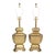1950’s Italian Brass Table Lamps, a Pair For Sale