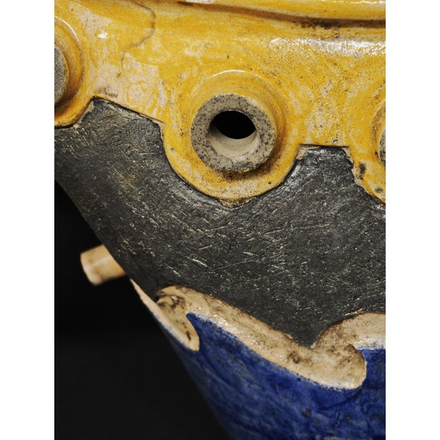 Steamship in Raku Ceramic by Lucio Liguori Raito For Sale - Image 13 of 17