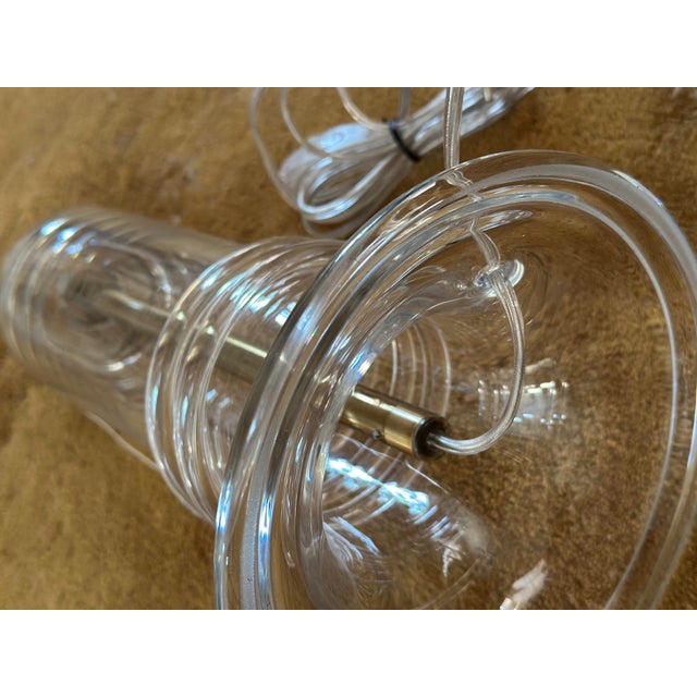 Glass Table Lamp from Atelje Lyktan, 1980s For Sale - Image 8 of 9
