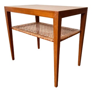 Severin Hansen Side Table Teak by Haslev Mobelfabrik Denmark 1960 For Sale