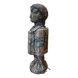 African Multi Material Figure, 1970s For Sale