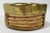 Mid-Century Modern Vintage Gabriella Crespi Style Coiled Rattan Brass Rim Wine Coaster For Sale - Image 3 of 7