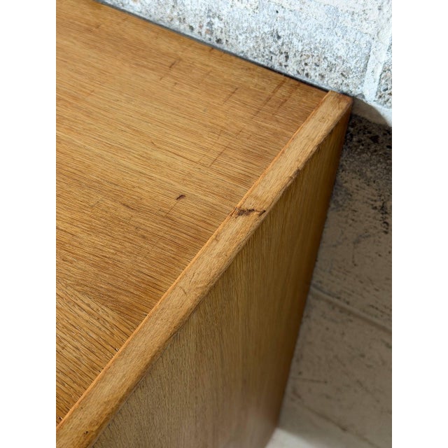 Brown Oak Dresser With 4 Drawers Danish Mid-Century Modern 1960s For Sale - Image 8 of 11