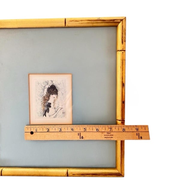 Early 20th Century Marie Laurencin “Petite Tête” Original Etching, Framed, Art Invest Nyc Provenance For Sale In Washington DC - Image 6 of 6