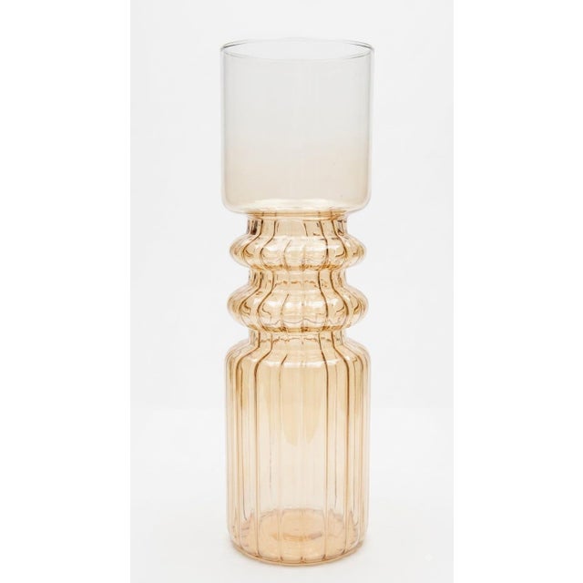 Mid-Century Italian Amber Glass Vase, 1960s For Sale - Image 4 of 4