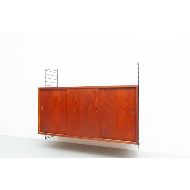 String Wall Sideboard in Teak by Kajsa & Nisse Strinning, 1950s For Sale - Image 9 of 13