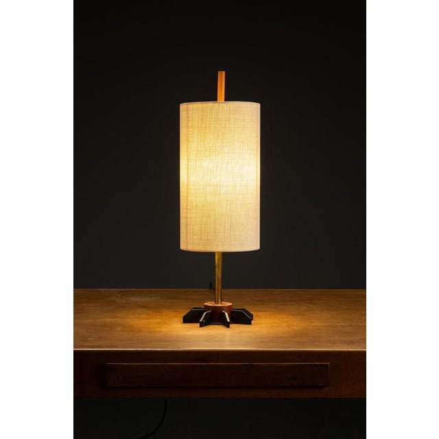 1960s Italian Architectural Table Lamp period: 1960sorigin: Italy dimensions (cm): h58 x w19 x d19 cm material: metal,...