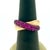 3 Carat Ruby 18 Karat Rose Gold Cross Over Ring 13 Grams Size 8 For Sale - Image 4 of 8