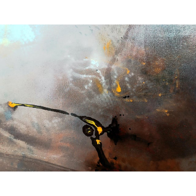 Ovidiu Kloska, Between Gravity and the Desire to Fly, Mixed on Canvas For Sale - Image 6 of 8