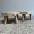 Late 20th Century Cypress Wood Stump Slice Coffee Table Set of 2 For Sale - Image 4 of 11
