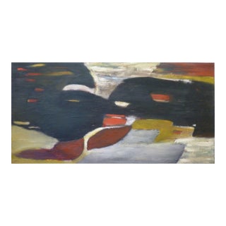 "Smiling at Night" Abstract Oil and Acrylic Painting by Scott Spencer For Sale