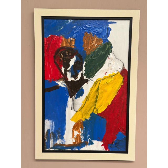 Emil Östlund, Man Among Colors, 1950s, Oil on Panel, Framed For Sale - Image 10 of 18