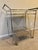 Mid-Century Modern Naya Polished Chrome Bar Cart With Smoke Acrylic Shelves For Sale - Image 3 of 18